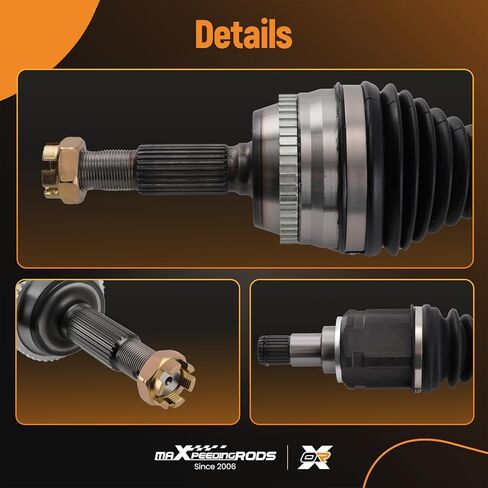 زوج maXpeedingrods (2) مجموعة عمود المحور الأمامي لسيارة Toyota Camry 2002-2009، Highlander FWD 2001-2007، Solara 2004-2008، L4 2.4L، جانب السائق والراكب 66-5245، 66-5247 in Kuwait