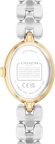 COACH Sammy Women's 2H Quartz Watch Gift Set with Matching Adjustable Jewelry Bracelet - Oval Case - Minimalist Style - Gift for Her - 22.5mm in Saudi Arabia