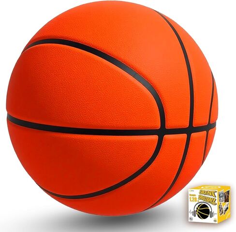 كرة السلة الصامتة Groove-Grip Airless رقم 7 (29.5 بوصة) - وزن كرة السلة الحقيقي | الشحن غير المضغوط | التدريب الداخلي in Kuwait