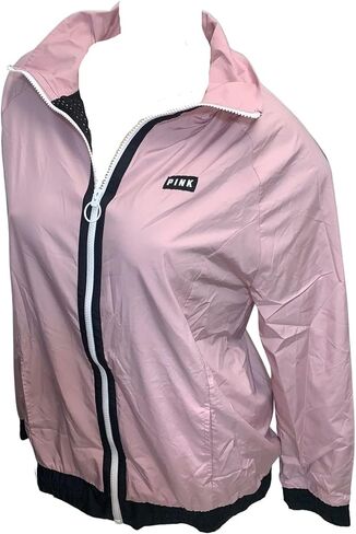 Victoria's Secret Pink Anorak Windbreaker Jacket Full Zip Color Rose Pink Size XS/Small New in Saudi Arabia