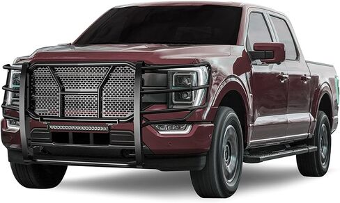 Black Horse RUGGED Heavy Duty Grille Brush Bumper Guard Modular Black Compatible with 2021-2026 Ford F-150-RU-FOF116-B-K2 in Saudi Arabia
