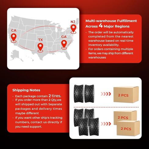 مجموعة من إطارات 20x10-10 ATV UTV، إطارات 20x10x10 لجميع التضاريس، مصنفة بـ 4 طبقات، بدون أنابيب in Kuwait