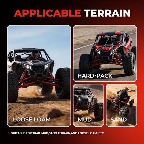 مجموعة من إطارات 20x10-10 ATV UTV، إطارات 20x10x10 لجميع التضاريس، مصنفة بـ 4 طبقات، بدون أنابيب in Kuwait