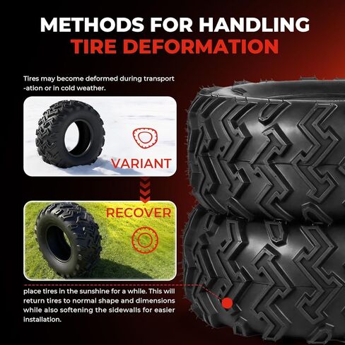 مجموعة من إطارات 22x8-10 ATV UTV، إطارات 22x8x10 لجميع التضاريس، مصنفة بـ 4 طبقات، بدون أنابيب in Kuwait