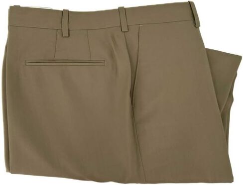 Troy Flat Front 120's Worsted Wool Gabardine Trouser in Tan by Corbin in Saudi Arabia