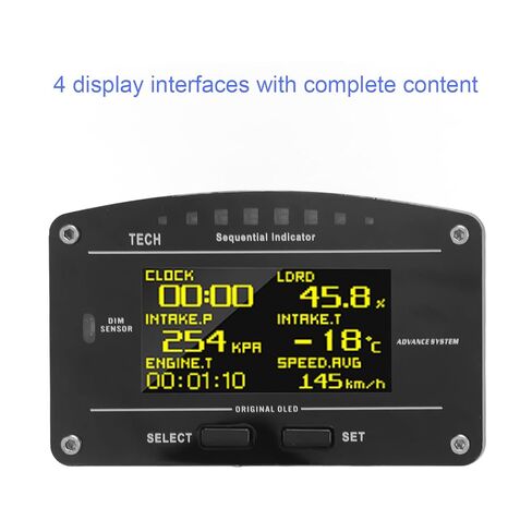 مقياس OBD2، شاشة عرض رقمية متعددة الوظائف، 9 فولت إلى 16 فولت للمركبات 12 فولت - مراقبة في الوقت الحقيقي، شاشة ساطعة عالية الوضوح، سهلة التركيب in Kuwait