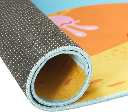 Spongebob Rug for Kids Room Set - Bundle with 48x72in Area Carpet for Bedroom, Room Decor, Plus Stickers and More | Spongebob Squarepants Rug for Bedroom in Saudi Arabia
