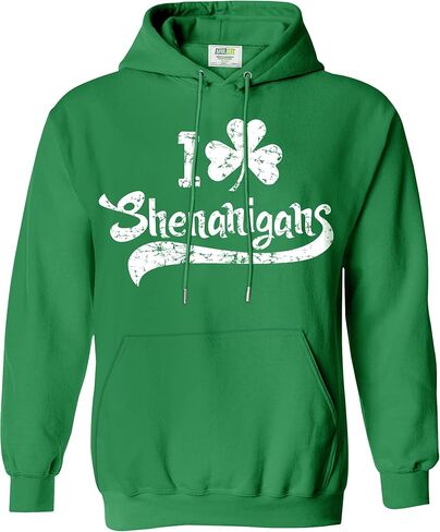 Arvilhill Men's St Patrick's Hoodie Shamrock Irish Hooded Sweatshirt with Kangaroo Pocket in Saudi Arabia