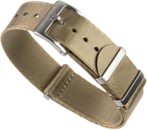 Anchor Strap Co | Premium Nylon Watch Strap | Brushed Stainless Steel Hardware | Floating Keeper | Heat-Sealed Notches | Adjustable Fit 5.75–8.5in Wrists in Kuwait