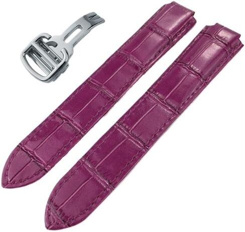 حزام ساعة من جلد العجل، لأساور بالون بلو دي كارتييه من النوع المحدب 14/16/18/20/22 ملم in Kuwait