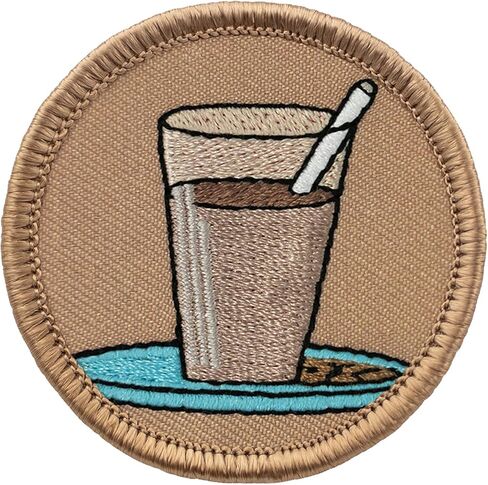 Chocolate Milk Patrol Patch - 2" Diameter Round Embroidered Patch (Sew-on) in Saudi Arabia