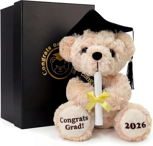 Numyawl Class of 2024 Graduation Bear - هدايا تخرج رائعة للأولاد والبنات - هدية حيوانات قطيفة للتخرج - 2024 لعبة قطيفة ملهمة لخريجي المدارس الثانوية - 6 بوصات | تهاني غراد! in Kuwait