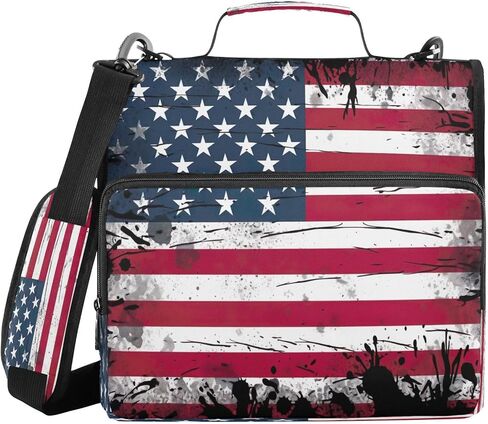 حافظة بسحاب مقاوم للماء مع حزام كتف، حافظة صياد ثلاثية الحلقات بتصميم مسطح ومقصورات متعددة للمدرسة والمكتب والبالغين والأطفال in Kuwait