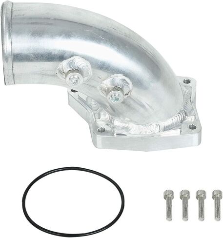 استبدال الكوع عالي التدفق لـ 2003-2007 F-ord F 250 F 350 F 450 F 550 6.0L Powerstroke Diesel (فضي) in Kuwait