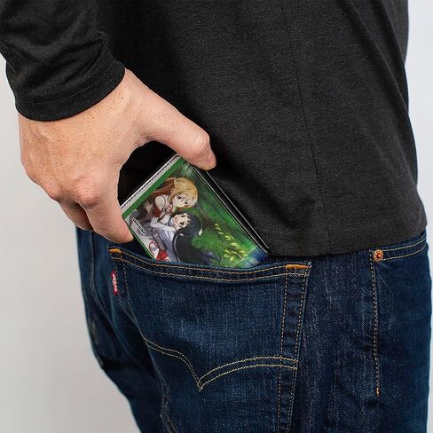 Buckle-Down Sword Art Online Wallet, Bifold, Sword Art Online Dengeki Bunko Magazine Girls Scenes, Vegan Leather in Saudi Arabia