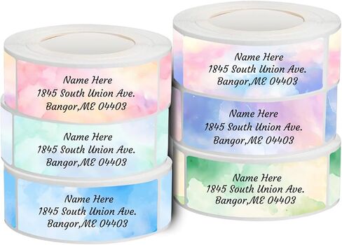 Personalized Return Address Labels, Color Images, Non-Woven Film - a roll of 120/250 in Saudi Arabia