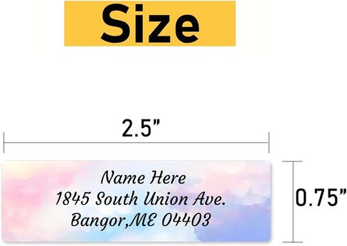 Personalized Return Address Labels, Color Images, Non-Woven Film - a roll of 120/250 in Saudi Arabia
