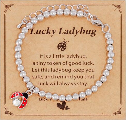 Ladybug Themed Gifts Bracelet for Women Jewelry Birthday Accessories Miraculous Ladybug Stuff in Saudi Arabia