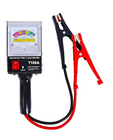 Professional 135 Amp Battery Load Tester, 6V 12V Automotive Charging System Analyzer with Easy-Read Gauge, Copper Jaw Clamps for Car, Motorcycle, Marine Batteries in Saudi Arabia