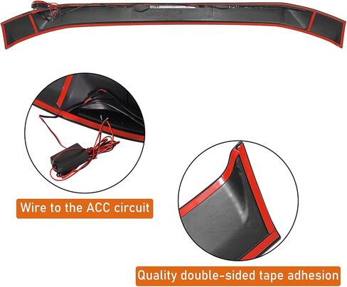 Hooke Road Bronco Hood Protector for 2021-2026 Ford Bronco (Excludes Sport) | Stone Guard & Bug Deflector with Amber LED Lights in Saudi Arabia