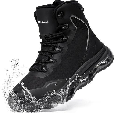أحذية تكتيكية عسكرية للنساء مقاس 6 بوصات مقاومة للماء بسحاب جانبي مع وسادة شريطية عاكسة للضوء، خفيفة الوزن ومتينة، أحذية المشي لمسافات طويلة in Kuwait