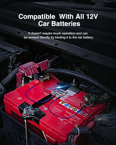 BM6 12V Bluetooth Battery Monitor, 24H Battery Health Monitoring, IP67 Waterproof, 5-Year Long Standby, Low Voltage Alarm, Easy Install for Car, Motorcycle, Boat, RV, Truck in Saudi Arabia
