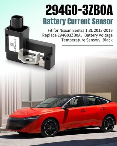 294G0-3ZB0A Battery Current Sensor Fit for Nissan Sentra 1.8L 2013 2014 2015 2016 2017 2018 2019 Replace 294G03ZB0A，Battery Voltage Temperature Sensor，Black in Saudi Arabia