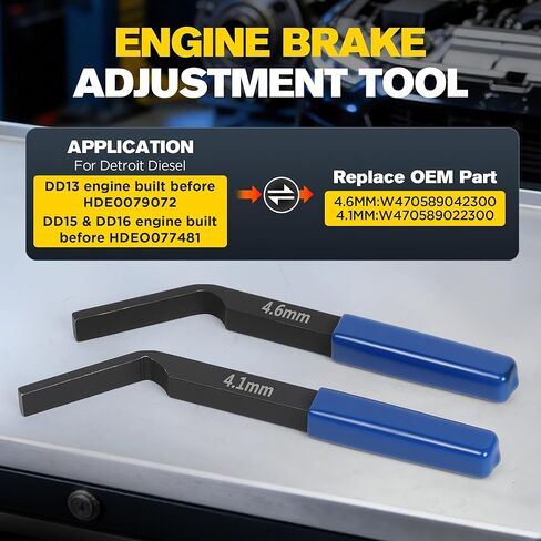 مجموعة أدوات توقيت عمود الحدبات للمحرك DD13 DD15 DD16 متوافقة مع محرك الديزل ديترويت TDC أداة ضبط الفرامل أداة حظر أداة استبدال مقبس خط الوقود W47058090900 W470589104000 in Kuwait