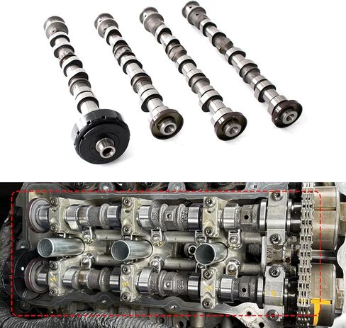 مجموعة عمود الحدبات للمحرك AUCERAMIC 3.6 مناسبة لـ 2011-2016 دودج رام 1500/المنتقم/تشالنجر/الشاحن، لكرايسلر تاون آند كونتري، لسيارة جيب رانجلر/جراند شيروكي/بروماستر 3.6L V6 5184377AG 5184378AG in Kuwait