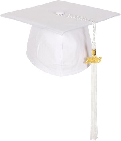 قبعة تخرج غير لامعة للجنسين لمرحلة ما قبل المدرسة ورياض الأطفال مع شرابة ساحرة للسنة in Kuwait