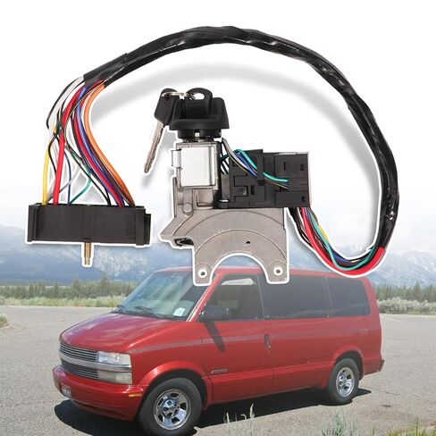 Ignition Starter Switch Lock Cylinder Assembly w/ 2 Keys Compatible with 2000 2001 2002 2003 2004 2005 Chevrolet Astro/Express 1500 2500 3500, GMC Safari/Savana 1500 2500 3500 in Kuwait