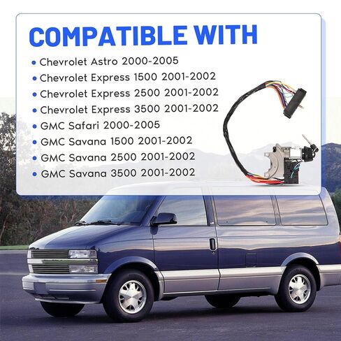 Ignition Starter Switch Lock Cylinder Assembly w/ 2 Keys Compatible with 2000 2001 2002 2003 2004 2005 Chevrolet Astro/Express 1500 2500 3500, GMC Safari/Savana 1500 2500 3500 in Kuwait