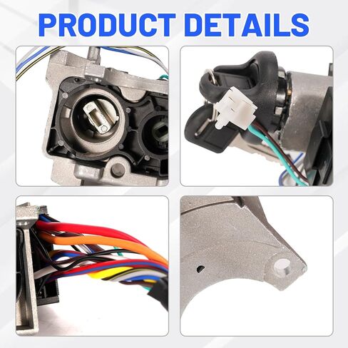 Ignition Starter Switch Lock Cylinder Assembly w/ 2 Keys Compatible with 2000 2001 2002 2003 2004 2005 Chevrolet Astro/Express 1500 2500 3500, GMC Safari/Savana 1500 2500 3500 in Kuwait
