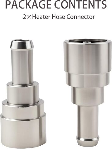 2 Pack Stainless Steel Heater Hose Connector 800-409, Heater Core Hose Fitting 3/4" Tube x 5/8" Hose, Replacement for 15792820, Compatible with Chevy GMC Ford Silverado Sierra Tahoe Yukon in Saudi Arabia