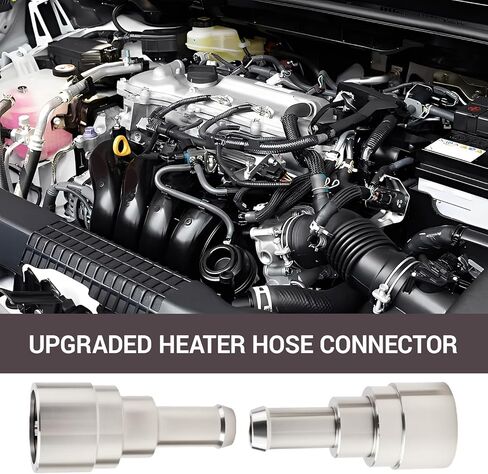 2 Pack Stainless Steel Heater Hose Connector 800-409, Heater Core Hose Fitting 3/4" Tube x 5/8" Hose, Replacement for 15792820, Compatible with Chevy GMC Ford Silverado Sierra Tahoe Yukon in Saudi Arabia