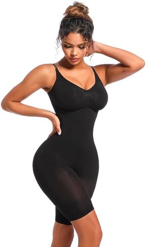 النساء البطن التحكم سلس كامل التمثال الجسم المشكل، منتصف الفخذ أنحل بعقب رافع النحت Bodypsuit in Kuwait