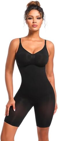 النساء البطن التحكم سلس كامل التمثال الجسم المشكل، منتصف الفخذ أنحل بعقب رافع النحت Bodypsuit in Kuwait
