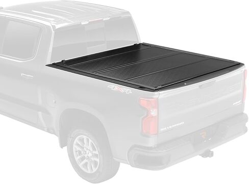 غطاء تونيو لسرير الشاحنة من Gator FX بأربعة طيات | 8828130 | يناسب 2019 - 2025 Chevy/GMC Silverado/Sierra، يعمل مع باب خلفي MultiPro/Flex (لن يناسب سرير Carbon Pro) سرير 5 أقدام و10 بوصات (70 بوصة) in Kuwait