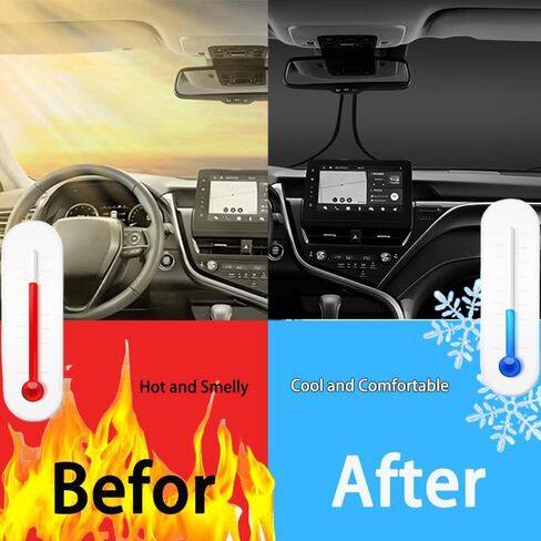 Bronco Sport مخصص للزجاج الأمامي ظل الشمس لبرونكو سبورت 2021-2025 النافذة الأمامية ظلة الشمس قناع 240T كتل الظل الأشعة فوق البنفسجية اكسسوارات السيارات in Kuwait