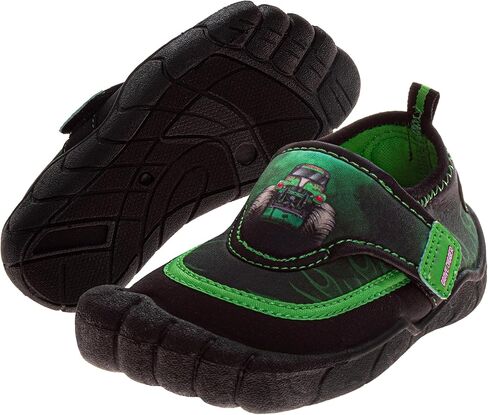 Boys Character Water Shoes Spider-Man Cars Lightning McQueen Monster Jam Slip-On Aqua Socks Quick Dry Beach Pool Swim Shoes Sizes: 5-10 Toddler 11-12 Little Kid in Saudi Arabia