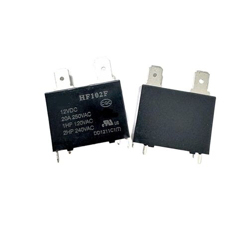 2 قطعة/الوحدة HF102F-12VDC JQX-102F-12VDC 4-pin الحالي 20A 250VAC تكييف الهواء سخان المياه التتابع in Kuwait