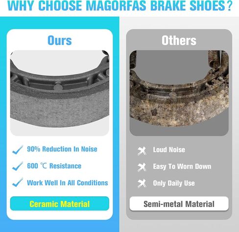 Front Rear Brake Shoes for Honda QA50 ZB50 C70 CT70 SL70 XL75 EZ90 SL100 XL100 CT110 CH125 Elite CL125A CL125 Scrambler NH125 Aero XL125 CH150 XL70 XR75-2 Set in Saudi Arabia