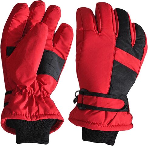 IZUS Kids Winter-Ski-Gloves Cold-Weather-Mittens Snowboard-Gloves Water-Repellent Thicken-Warm Youth-Girl-Boy 10-15 Years in Saudi Arabia
