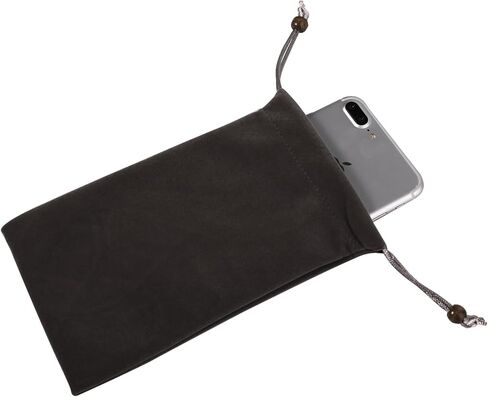 Universal Vertical Protective Sleeve Bag Pouch for Apple iPhone XR/XS Max / 8 Plus/Samsung Galaxy S9+ S8+ / A9 A8+ A8 A7 A6+ A6 / J4+ J6 J6+ J7 J8 / HTC U12 Life / U12+ (Black) in Saudi Arabia