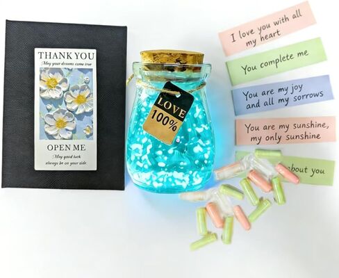 50 Blank Love Notes Memory Jar,Night Light positive jar,To My Mom Birthday Gifts Sentimental Keepsake,Meaningful Present for Women in Kuwait