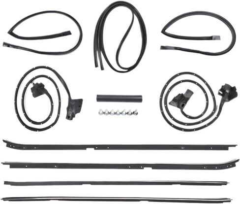 Weatherstripping Seal Kit Compatible with 1981-88 Regal Cutlass RWD 2 Door W Narrow in Saudi Arabia
