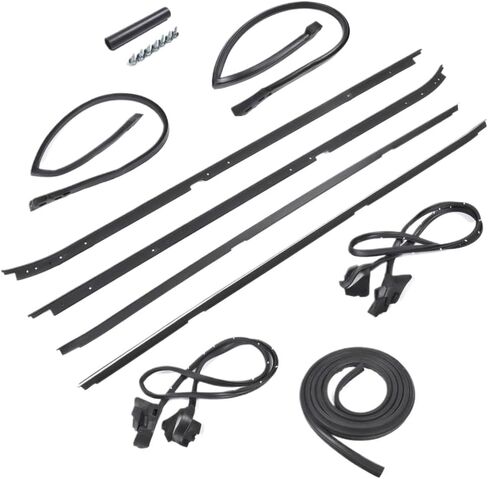 Weatherstripping Seal Kit Compatible with 1981-88 Regal Cutlass RWD 2 Door W Narrow in Saudi Arabia
