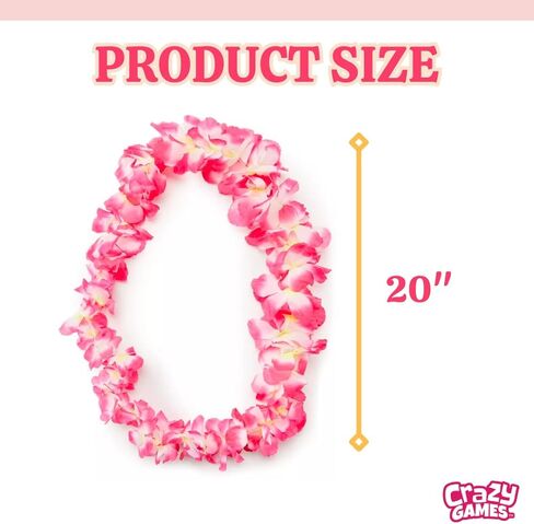 مجموعة 25 قطعة من مجموعة هاوايان ليز للأطفال والكبار - قلادات زهرة لوا الاستوائية، هدايا متعددة الألوان لحفلات أعياد الميلاد وحفلات الزفاف على الشاطئ وحفلات عيد الفصح وديكورات العطلات in Kuwait