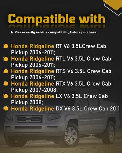 مضخة توجيه كهربائية مع بكرة V6 3.5L متوافقة مع Ridgeline RT RTL RTS RTX LX EX-L DX 2006 2007 2008 2009 2010 2011 21-5193 in Kuwait
