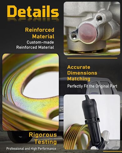 مضخة توجيه كهربائية مع بكرة V6 3.5L متوافقة مع Ridgeline RT RTL RTS RTX LX EX-L DX 2006 2007 2008 2009 2010 2011 21-5193 in Kuwait